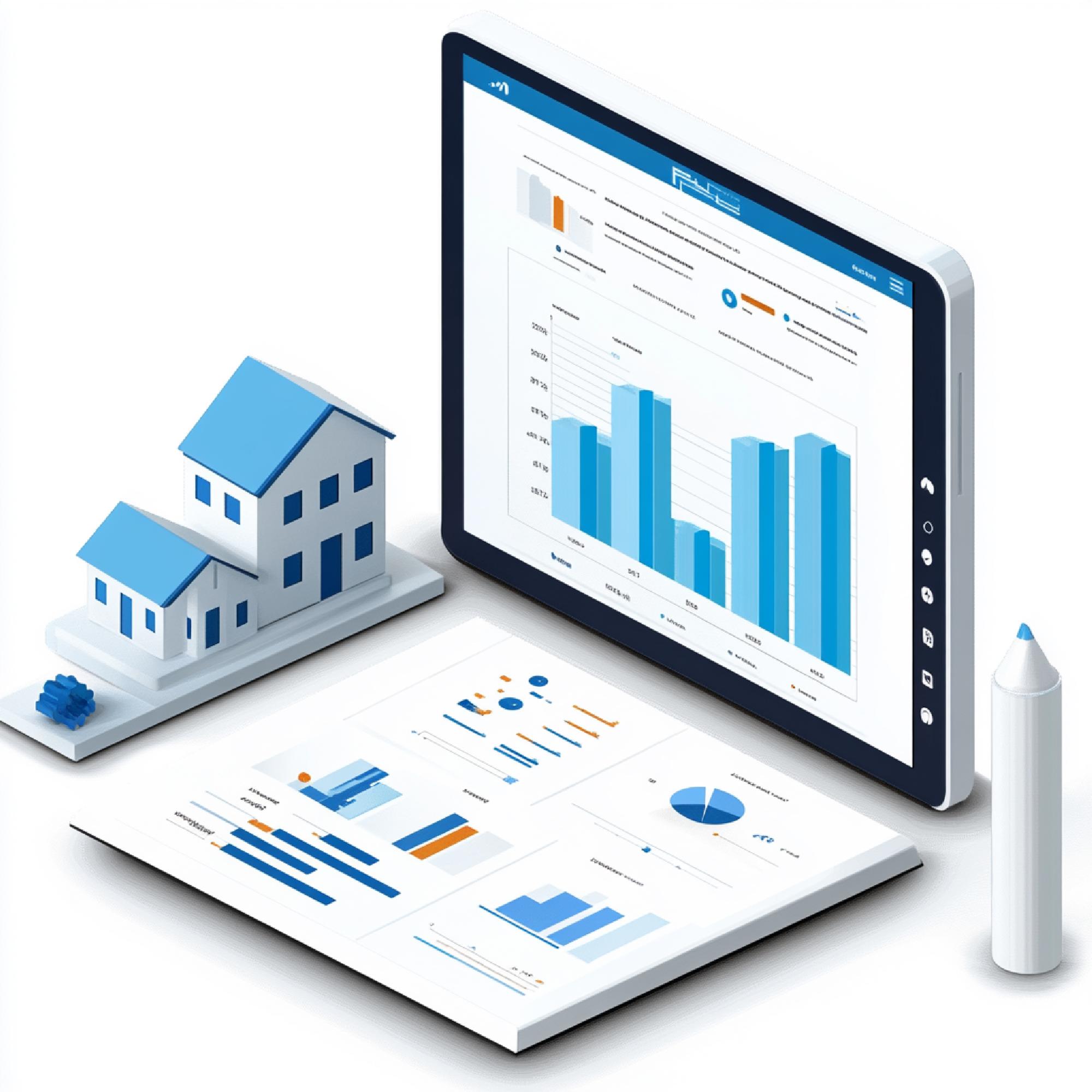 Grafic de performanta pentru vanzari imobiliare